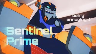 Sentinel Prime being in over his head for 13:32 (TFA season 1&2)