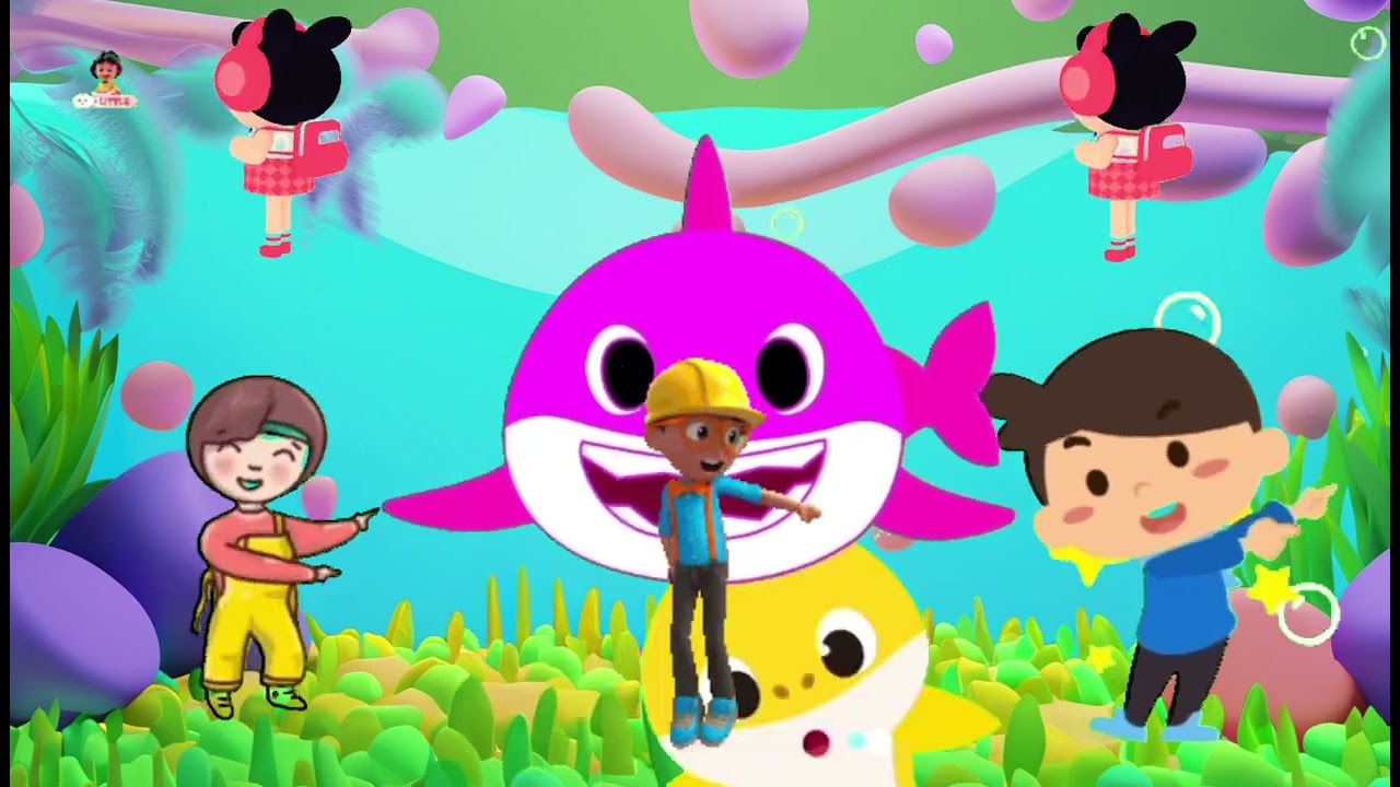 Tiney Ocean Baby Shark's Preschool Rhymes || Baby shark long - Baby shark dance