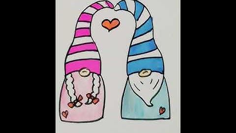 DRAWING GNOME/GNOME DRAWING CUTE/HOW TO DRAW GNOME/GNOME DRAWING CARTOON/SHORTS/FYP/CUTE GNOME