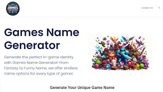 Games Name Generator |  Best Website For Game Name Ideas screenshot 4