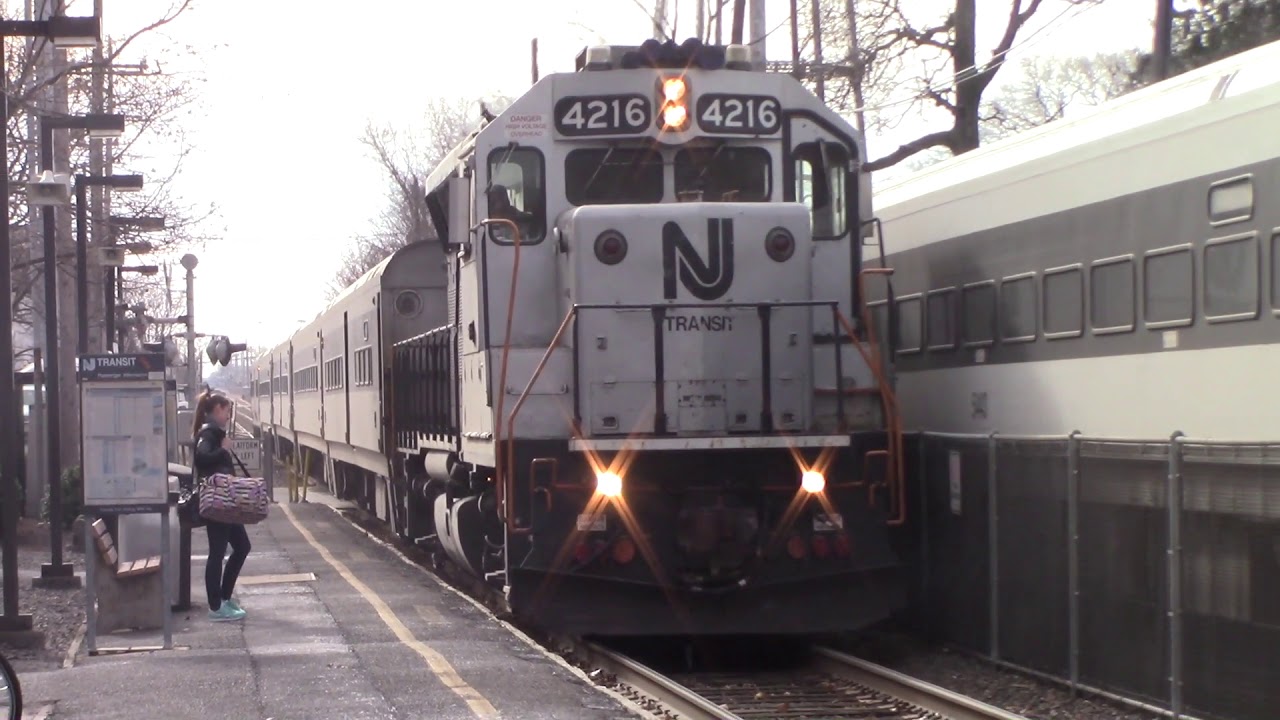 Full HD 60FPS NJ Transit Trains 4344 and 4331 Meet in Allenhurst 12/6/19 YouTube