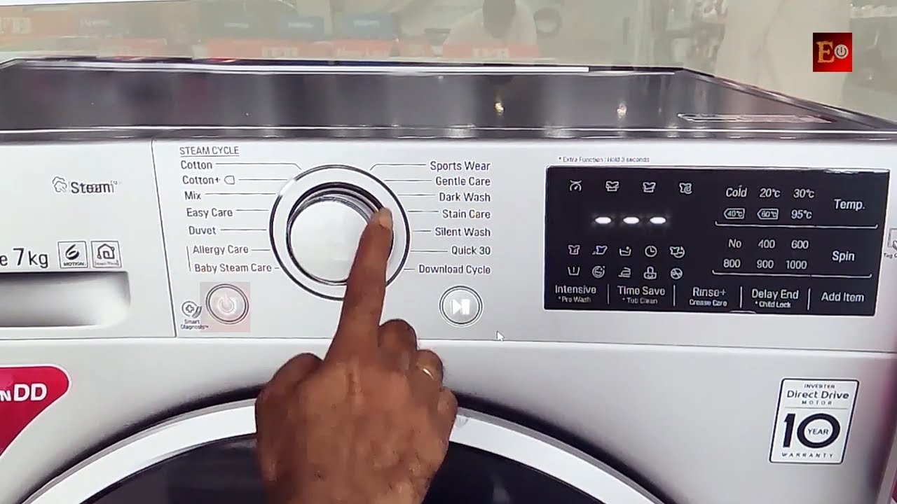 LG Front load washing machine demo | How to use lg front load washing