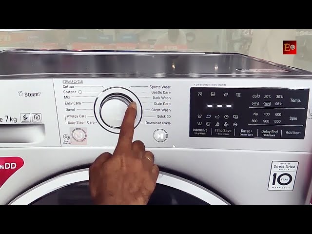 Lave-linge LG Direct Drive 12kg Réf:F24953WHS - Vidéo Dailymotion