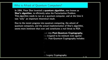 Introduction to Multivariate Cryptography - Carlo Sanna (Snippet)