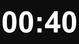 40 Second Timer - No Alarm - 8K