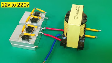 How to make a simple inverter 1700W, Microwave transformer, creative prodigy #142
