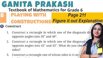 Playing with constructions | Class 6 Math Chapter 8 Ganita Prakash | Page 211 Figure it out Solution