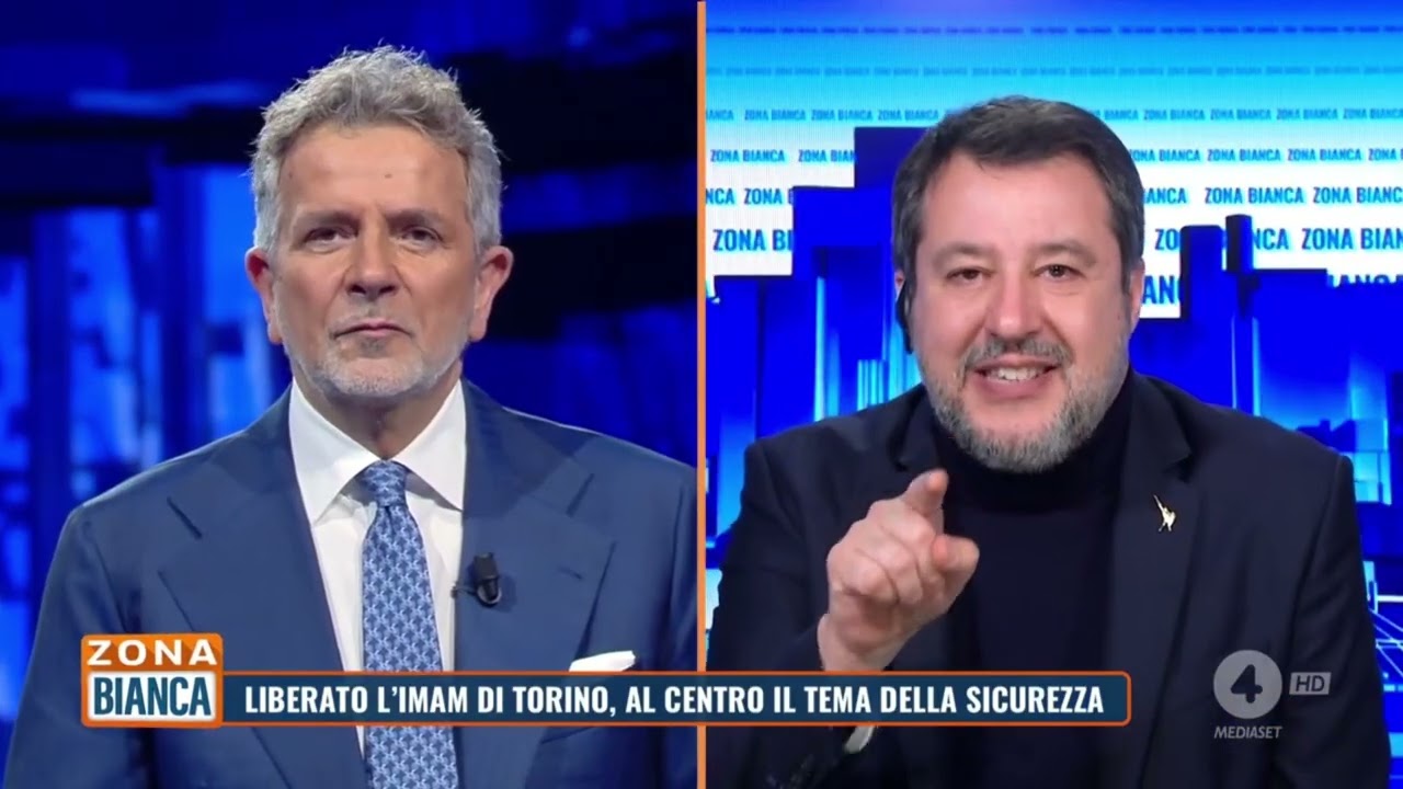 MATTEO SALVINI A ZONA BIANCA (RETE 4, 21.12.2025) — Transcript