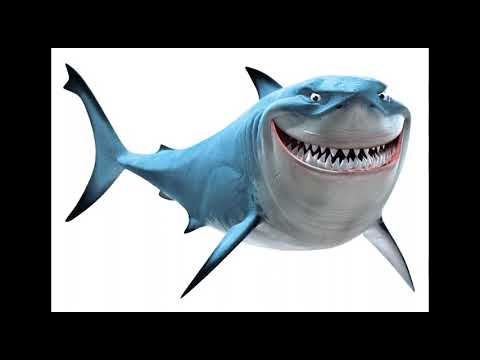 Finding Nemo Bruce Chases Marlin And Dory But It's PNG In Castilian Spanish 🇪🇸