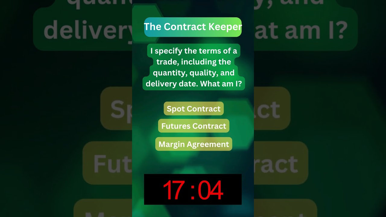 Thumbnail for The Contract keeper, Can You Solve This Trading Riddle? 🧠💹 #Shorts #youtubeshorts