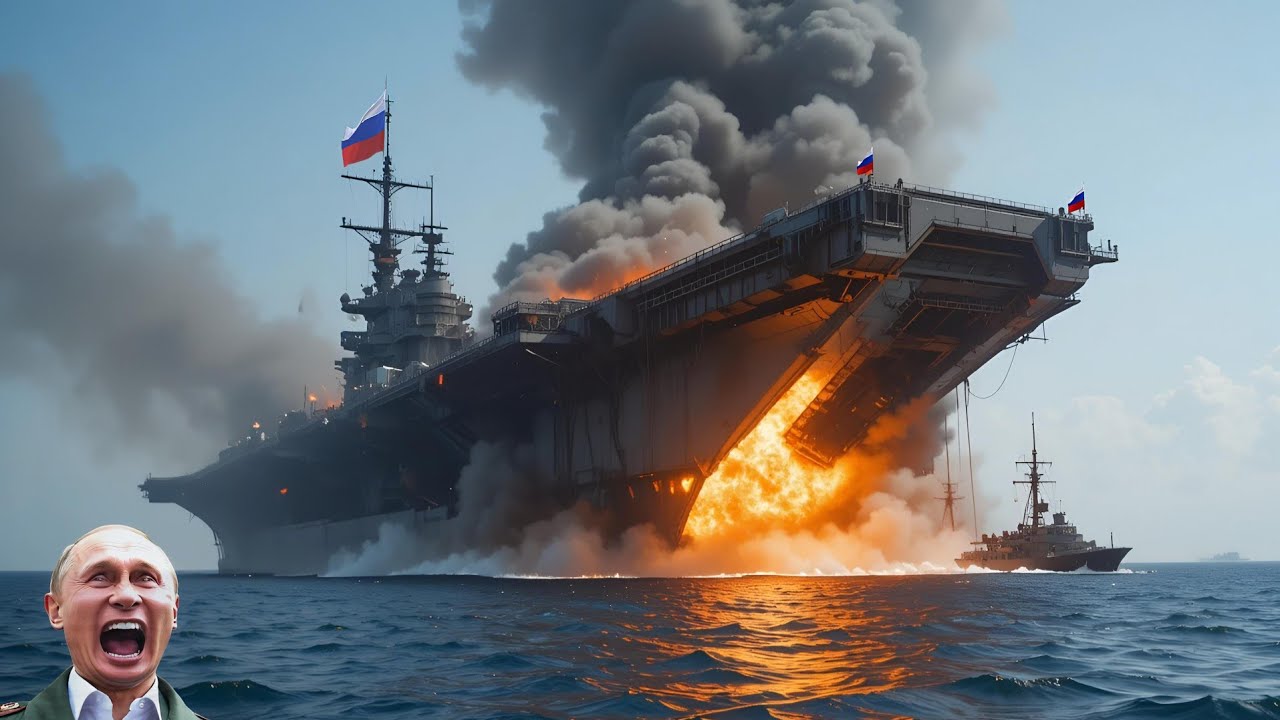 Произошло 2 часа назад! Война на Черном море, все дислоцированные русские корабли были атакованы.