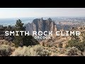 Hiking up Smith Rock in Oregon