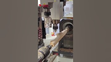 COSEN CNC 4 axis woodworking lathe machine process chair arm leg #woodlathe #chair #furniture #mill