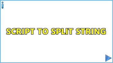 Unix & Linux: Script to split string (3 Solutions!!)