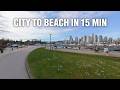 Vancouver Bike Ride POV | Broadway to Kitsilano Beach via False Creek Seawall