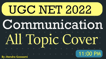 UGC NET Communication Paper 1st Class | UGC NET live class | ugc net paper 1 classes | ugc net