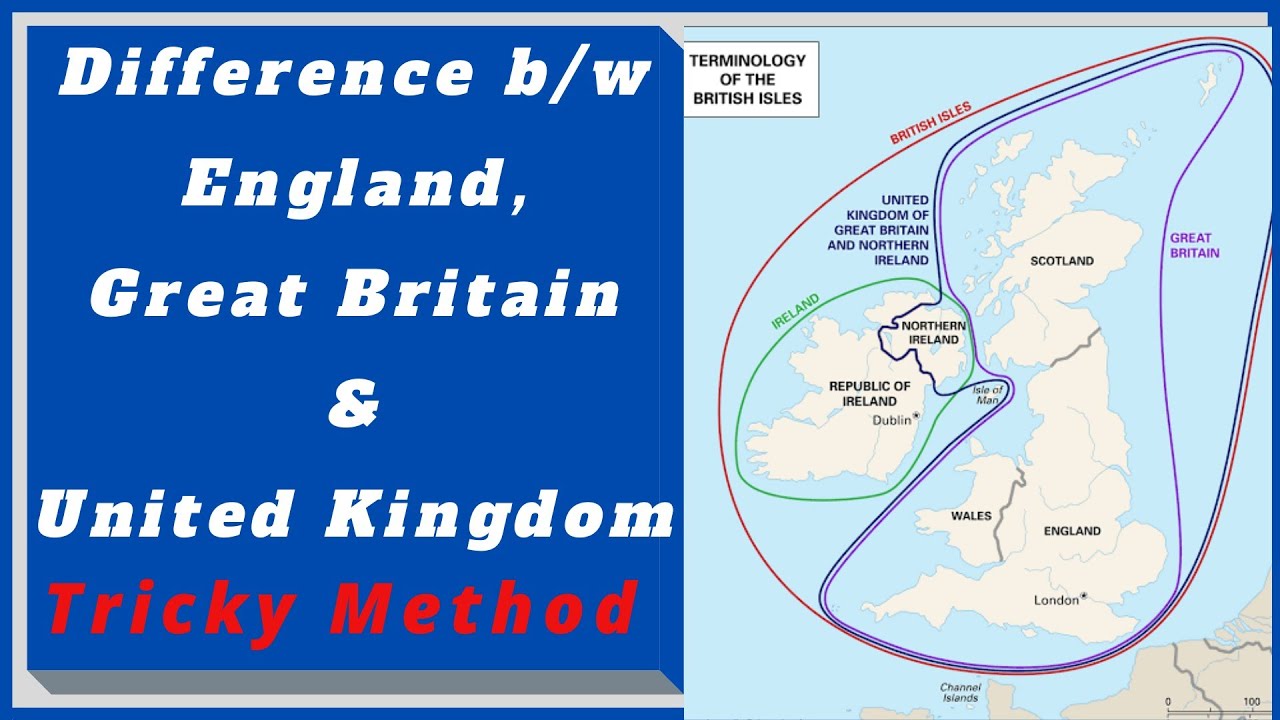 Difference between England Great Britain & United Kingdom