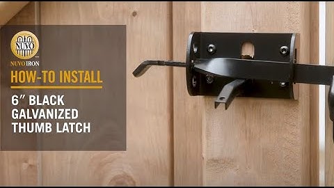 How To Install: Gate Thumb Latch (TL6BLK) | Nuvo Iron