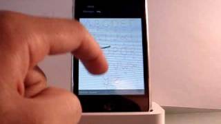Text Entry with Graffiti on the iPhone (short)