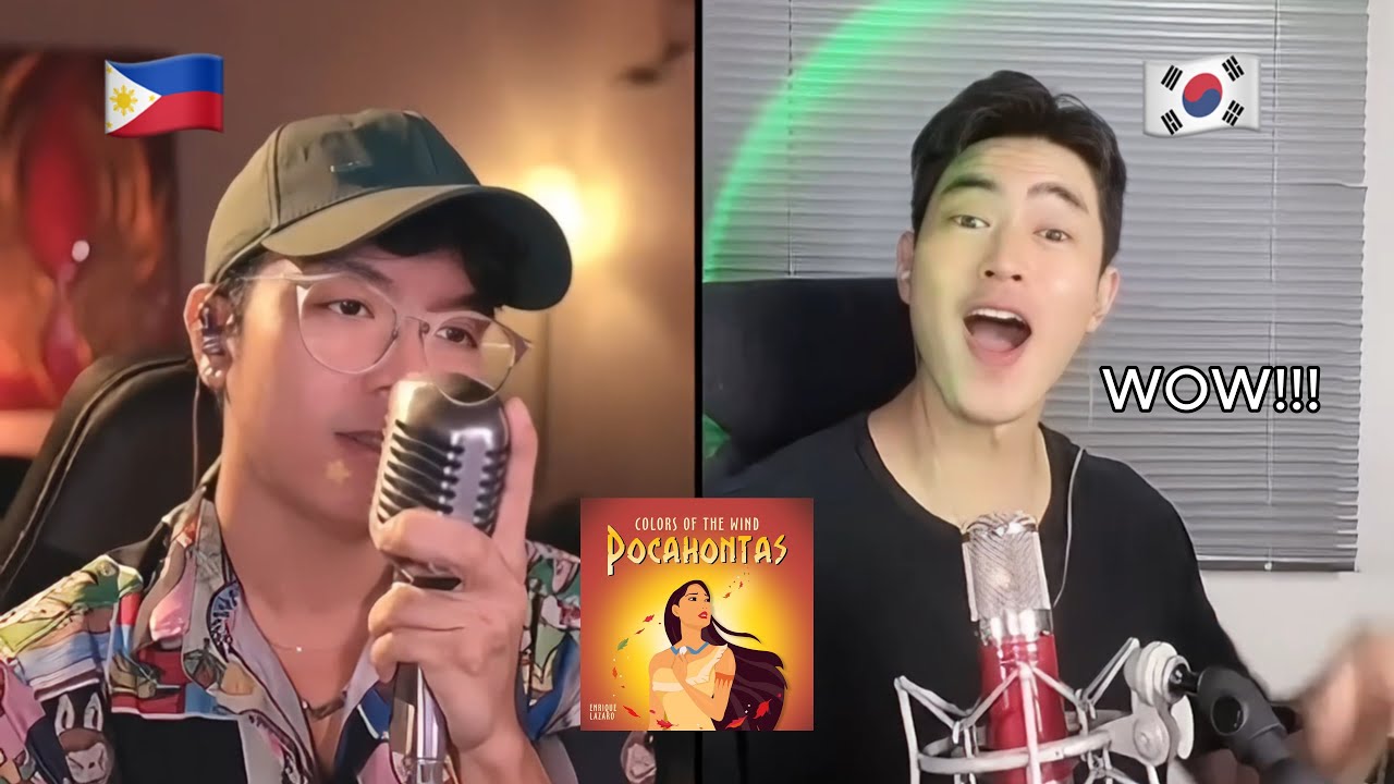 Singing to Korean Actor on TikTok Live | Colors of the Wind