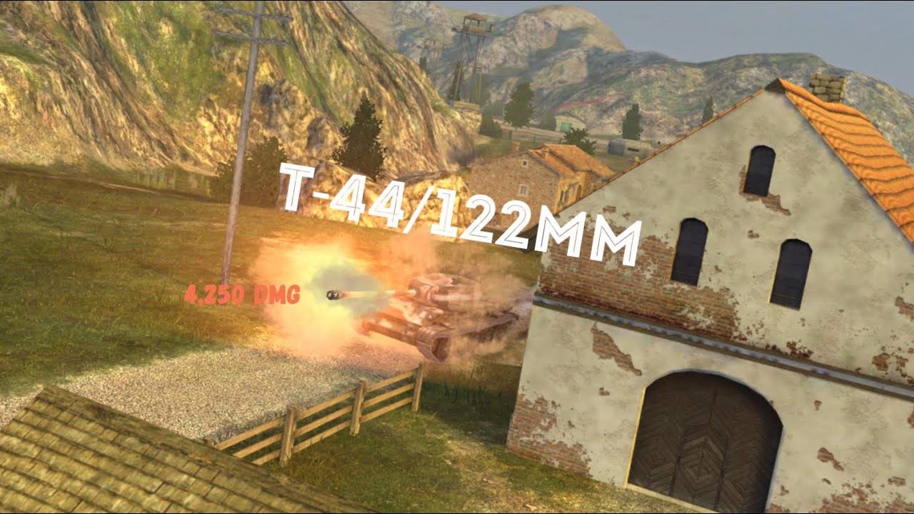 T-44 122mm 4.2k Damage Ace Mastery | World of Tanks Blitz