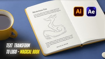 Text to Logo Morph Animation | Magical Book Reveal in After Effects (Tutorial)