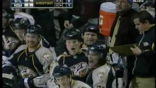 Steve Sullivan (NSH) vs. Chris Mason (STL) Shootout February 12, 2009