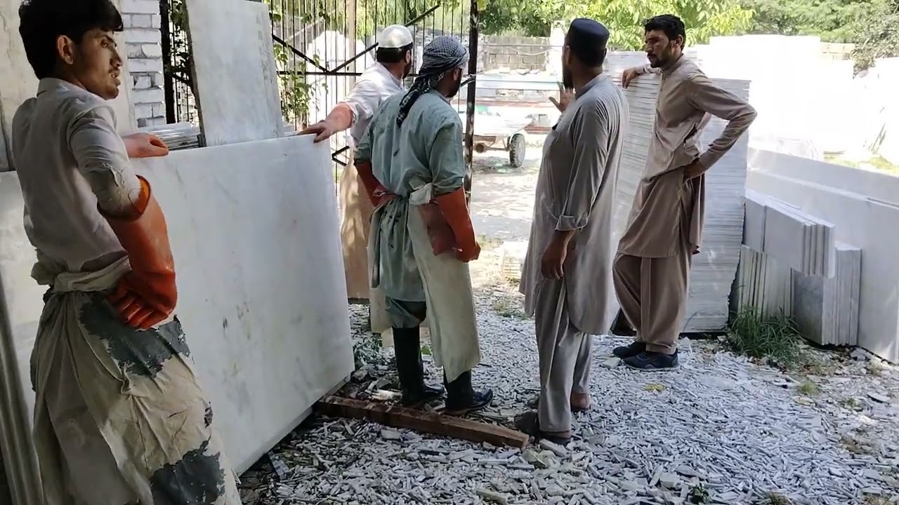 White Marble Export quality Sheets cutting in an order/03009348088/