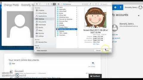 Photo in Office 365 Settings
