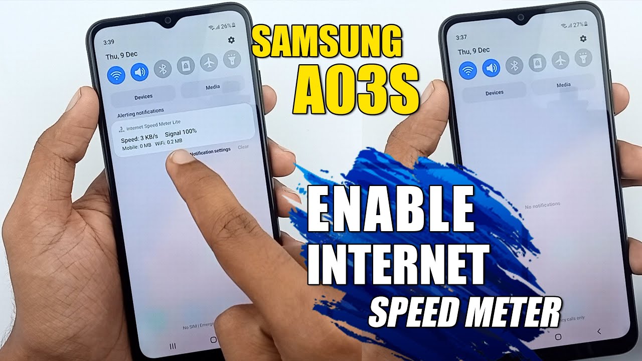 How To Enable Speed Meter Samsung Galaxy A03s YouTube