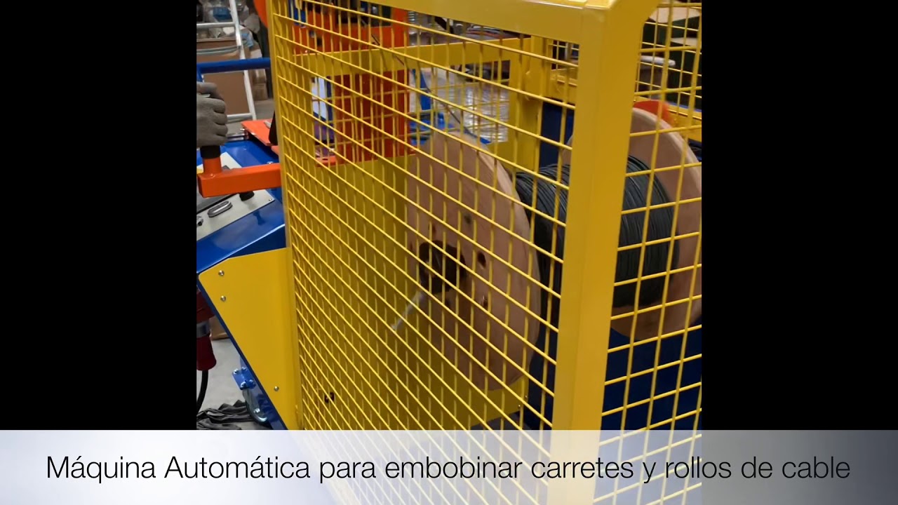 D30. Máquina automática para medir, cortar y embobinar cable - YouTube