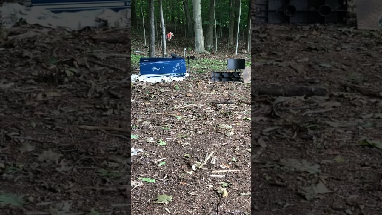 Airfunning with the blitz .30  cal full auto airgun! 