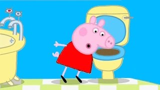 Свинка Пеппа в туалете после плохой шутки с Дорджем Мультфильм хрюша Пеппа ПОСТРАДАЛА Свинка Пеппа в туалете после плохой шутки с Дорджем Мультфильм хрюша Пеппа ПОСТРАДАЛА