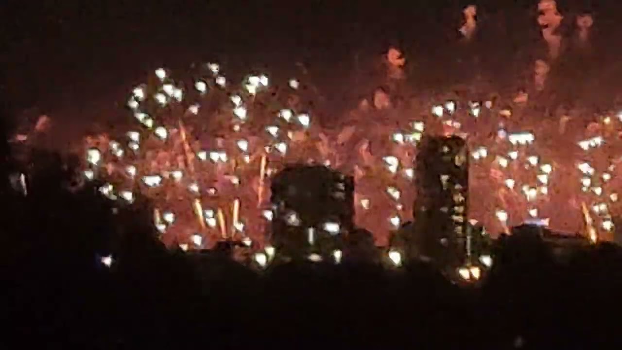 Australia day fireworks Maylands Perth WA from river January 26th 2020