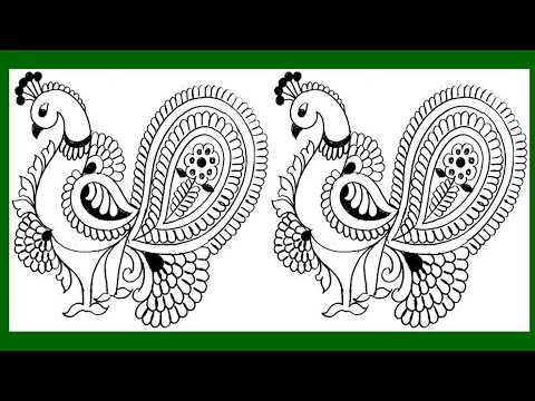 how-to-draw-peacock-with-beautiful-feather-design-|-pencil-art