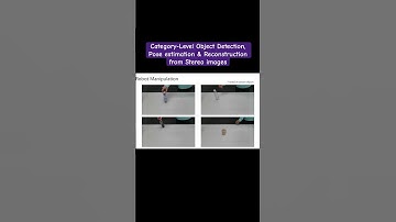 Category-level Object Detection, Pose Estimation & Reconstruction from Stereo Images #automation #ai