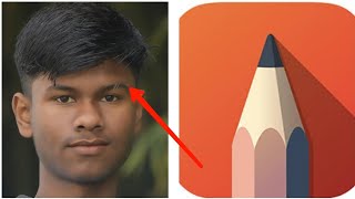 How to cut your eyebrows in autodesk sketch ||| Bikash editing Zone 2021||| screenshot 3