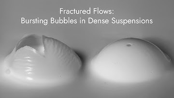 V-046: Fractured Flows: Bursting Bubbles in Dense Suspensions