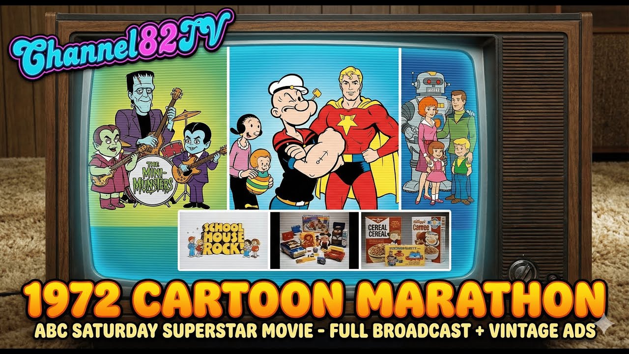 ABC Saturday Superstar Movie Marathon (1972) | Mini-Munsters, Popeye & Lost in Space + Commercials
