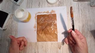 How to make faux leather paper for Junk Journals