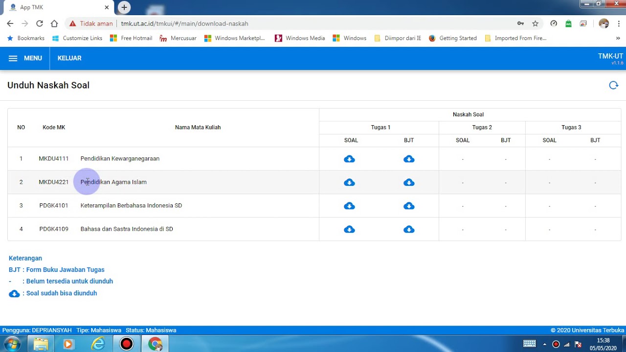 Tutorial tmk ut ac id - YouTube