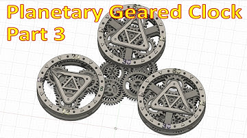 Planetary Clock 03 - Steampunk skeleton clock