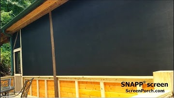 SNAPP® screen Porch Screen Project Review - Jim from North Carolina