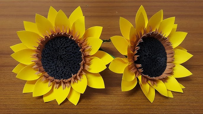 How to Make an Easy Tissue Paper Sunflower Craft • Kids Activities Blog