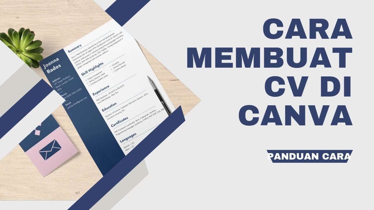 Cara Membuat Cv - YouTube