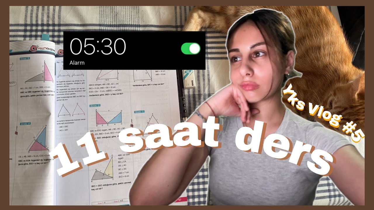 SABAH 5.30 DA KALKIP 11 SAAT DERS ÇALIŞALIM🤩 | YKS VLOG-5