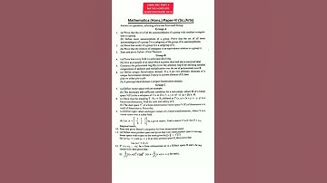 lnmu bsc part 3 math honours paper 5 , 6 , 7 2014 #shorts #lnmu