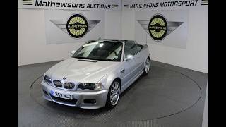 2003 BMW M3 | Mathewsons Classic Cars | Auction: 23, 24 & 25 September 2026 2003 Bmw M3 Convertible
