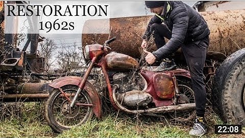 Full restoration old motorcycle jawa 1962s 2-stroke- FINAL VIDEO