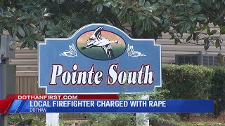 Firefighter charged with rape